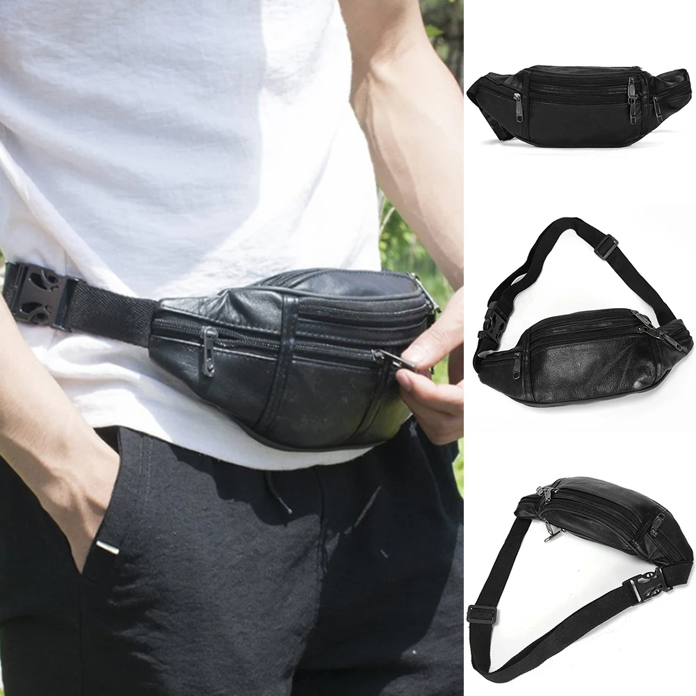 Fashion Men Genuine Leather Waist Bag Multi-pocket and Multiple Zipper Belt Bag Adjustable Belt Fanny Pack Shopping Phone Bags
Fashion Men Genuine Leather Waist Bag Multi-pocket and Multiple Zipper Belt Bag Adjustable Belt Fanny Pack Shopping Phone Bags
