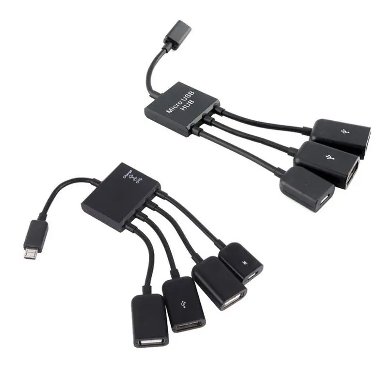 USB Hub 4 In 1 Micro USB OTG Connector Spliter For Smartphone Computer Laptop Tablet PC Power Rechargeable Hub Cable Data Wire
USB Hub 4 In 1 Micro USB OTG Connector Spliter For Smartphone Computer Laptop Tablet PC Power Rechargeable Hub Cable Data Wire