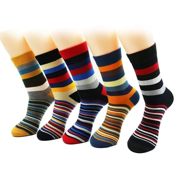 Men's Color Latest Design Popular Striped Suit Fashion Designer Coloured Cotton Socks 5 Pairs
Men's Color Latest Design Popular Striped Suit Fashion Designer Coloured Cotton Socks 5 Pairs