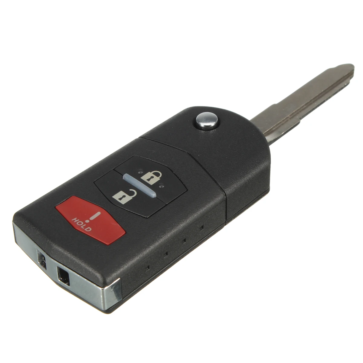 Black 3 Button Filp Key Keyless Entry Remote Fob + Transponder Chip 63 For Mazda 2 3 5 CX-7
Black 3 Button Filp Key Keyless Entry Remote Fob + Transponder Chip 63 For Mazda 2 3 5 CX-7