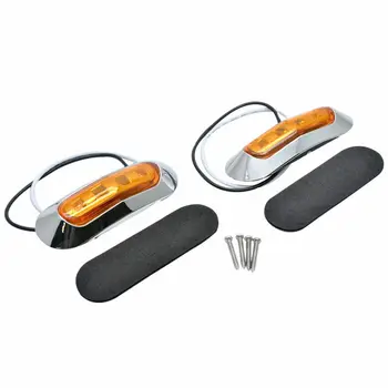 Newest 2Pcs 12V Amber 4 LED Side Clearance Marker Light Car Truck Trailer Indicator Lamp
Newest 2Pcs 12V Amber 4 LED Side Clearance Marker Light Car Truck Trailer Indicator Lamp