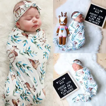 2Pcs Newborn Baby Sleeping Bag Swaddle Blanket Sleep Swaddle Cute Cartoon Animal Print Muslin Wrap+Headband 2Pcs Costume 80X80CM
2Pcs Newborn Baby Sleeping Bag Swaddle Blanket Sleep Swaddle Cute Cartoon Animal Print Muslin Wrap+Headband 2Pcs Costume 80X80CM