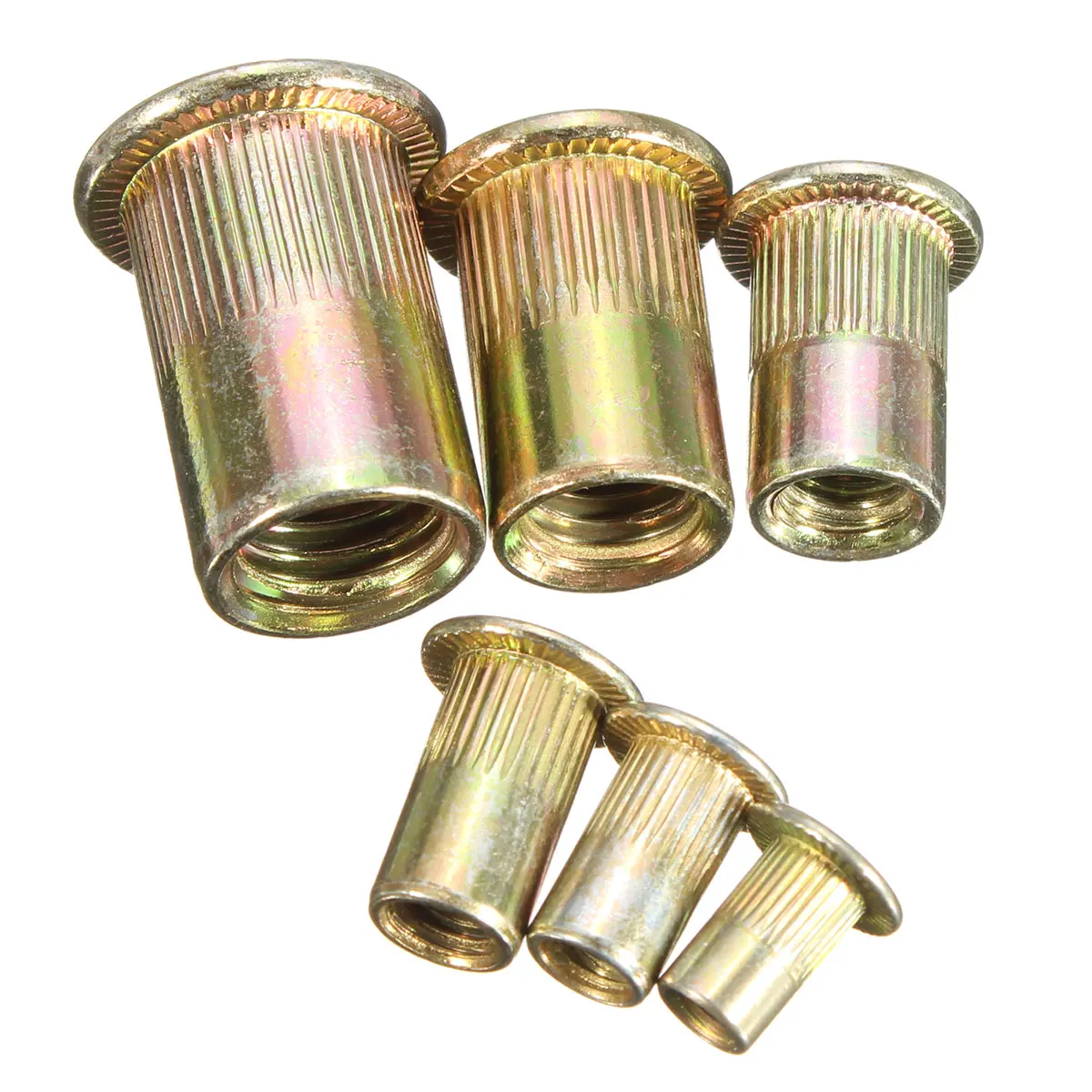 100PCS Stainless Steel Rivet Nuts M4 M5 M6 M8 M10 Flat Head Rivet Nuts Set Nuts Insert Reveting Multi Size Collocation
100PCS Stainless Steel Rivet Nuts M4 M5 M6 M8 M10 Flat Head Rivet Nuts Set Nuts Insert Reveting Multi Size Collocation
