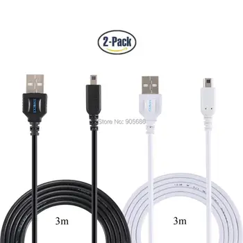 EXLENE 2pack 3m/10ft USB Charger Charging Cable cord Compatible with 3DS, 2DS, Nintendo New 3DS XL LL, 2DS XL LL black white
EXLENE 2pack 3m/10ft USB Charger Charging Cable cord Compatible with 3DS, 2DS, Nintendo New 3DS XL LL, 2DS XL LL black white