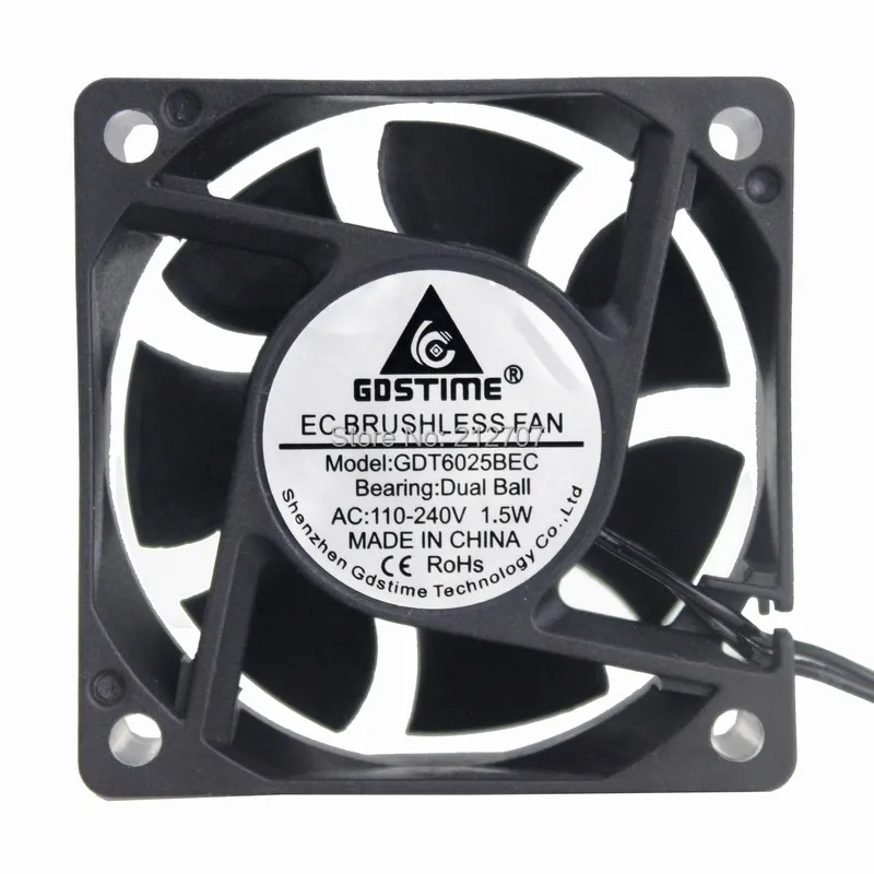100 pieces Gdstime 6CM 60MM EC Brushless Fan 60X25MM AC 110V 115V 120V 220V 240V Cooling Fan Industry Cooler Fan
100 pieces Gdstime 6CM 60MM EC Brushless Fan 60X25MM AC 110V 115V 120V 220V 240V Cooling Fan Industry Cooler Fan