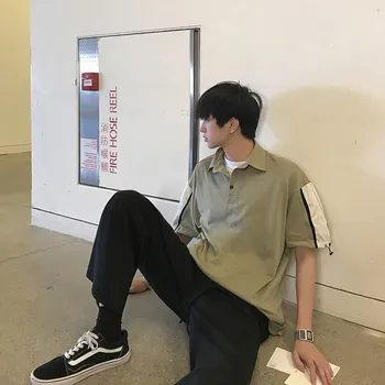 2019 Summer Men's Fashion Trend Cotton Clothing Polo Shirt Male Lapel Collar Short Sleeve Yellow/green Clothes Pius Size M-2XL
2019 Summer Men's Fashion Trend Cotton Clothing Polo Shirt Male Lapel Collar Short Sleeve Yellow/green Clothes Pius Size M-2XL