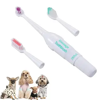 3Pc Premium Ultrasonic Toothbrush Portable Toothbrush Professional Electric Toothbrush for Travel Dogs Puppy Pets Trip 
3Pc Premium Ultrasonic Toothbrush Portable Toothbrush Professional Electric Toothbrush for Travel Dogs Puppy Pets Trip
