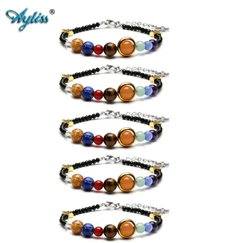 Ayliss Nine Planets Solar System Galaxy Universe Glass Adjustable Wrap Bracelets Natural Reiki Chakra Healing Stone Bracelets
Ayliss Nine Planets Solar System Galaxy Universe Glass Adjustable Wrap Bracelets Natural Reiki Chakra Healing Stone Bracelets