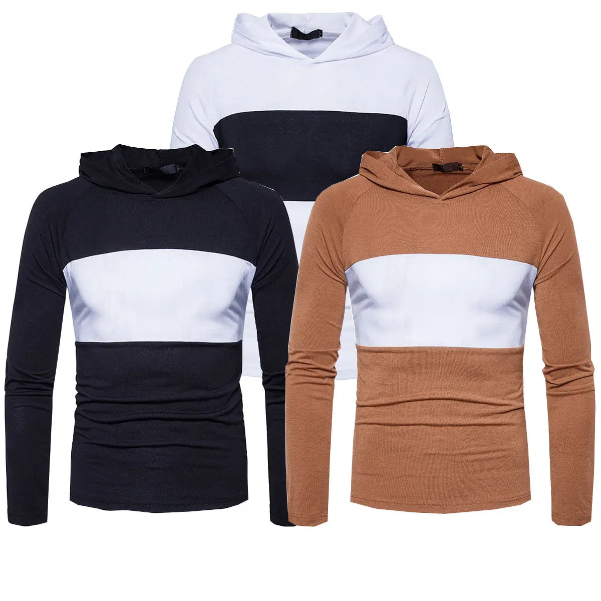 Drop Shipping Men Hooded Sweatshirt Striped Patchwrok Color Hoodies Male Long Sleeve Hoodie Casual Sportswear US Size
Drop Shipping Men Hooded Sweatshirt Striped Patchwrok Color Hoodies Male Long Sleeve Hoodie Casual Sportswear US Size