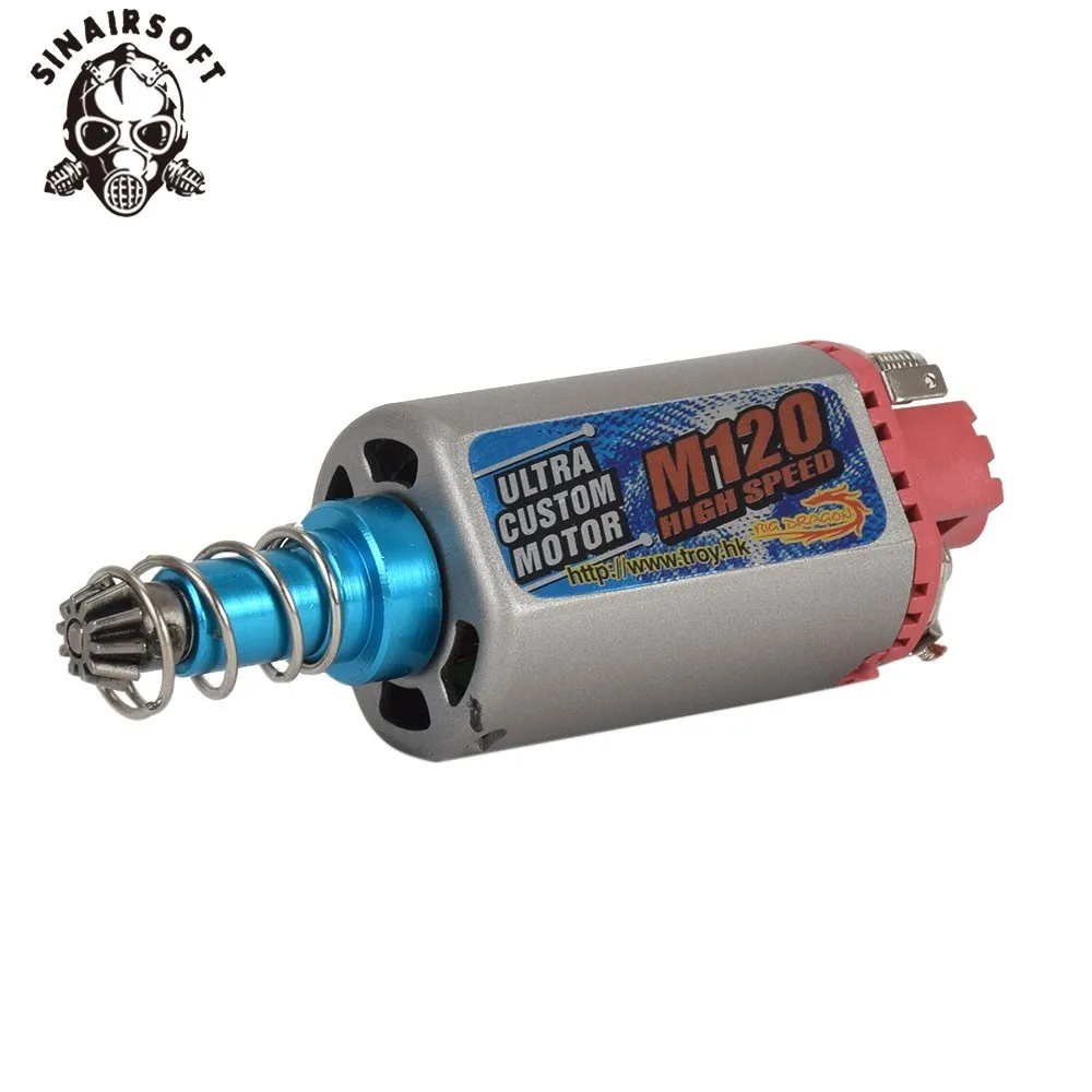 SINAIRSOFT M120 High Speed Motor Electric Motor Machinery Long Axis D type Motor Gear For M16/M4/MP5/G3/P90 AEG Airsoft
SINAIRSOFT M120 High Speed Motor Electric Motor Machinery Long Axis D type Motor Gear For M16/M4/MP5/G3/P90 AEG Airsoft