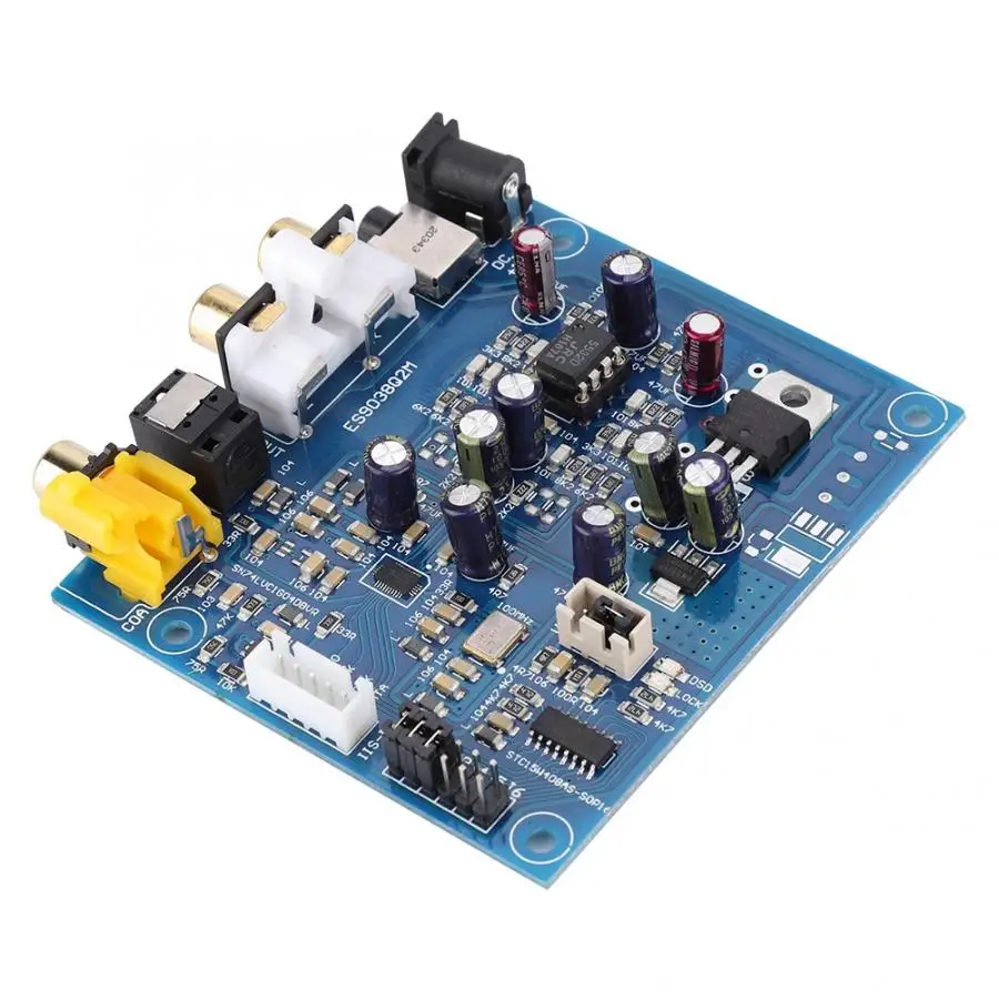 MP3 Earphone ES9038 Q2M I2S DSD Fiber Coaxial Input Decoder Board DAC Support I2S DSD PCM professinal mp3
MP3 Earphone ES9038 Q2M I2S DSD Fiber Coaxial Input Decoder Board DAC Support I2S DSD PCM professinal mp3