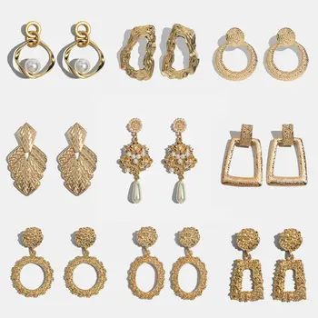 Flatfoosie Fashion Geometric Big Drop Earrings For Women Wedding Vintage Round Gold Color Punk Dangle Statement Earrings Jewelry
Flatfoosie Fashion Geometric Big Drop Earrings For Women Wedding Vintage Round Gold Color Punk Dangle Statement Earrings Jewelry