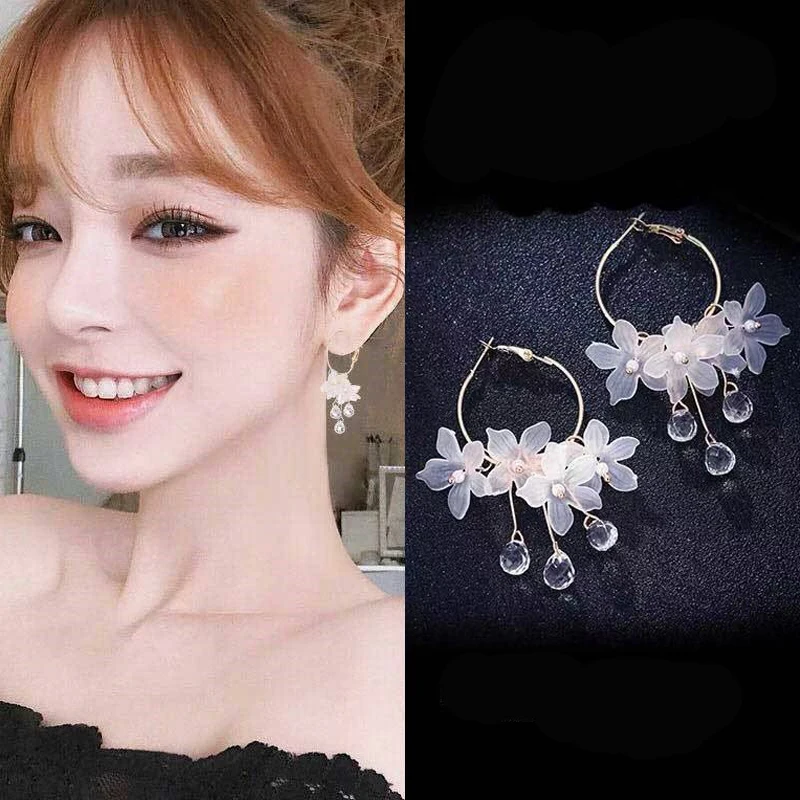 Fashion 2019 New Plastic White Flower Earrings For Women Seaside Girls Trendy Korean Crystal Drop Earrings
Fashion 2019 New Plastic White Flower Earrings For Women Seaside Girls Trendy Korean Crystal Drop Earrings