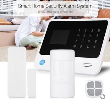 GSM WiFi/GPRS/SMS LED Touch Keypad Alarm Keyboard Smart Home Security System Wireless Gate Magnetic Detector 100-240V EU Plug
GSM WiFi/GPRS/SMS LED Touch Keypad Alarm Keyboard Smart Home Security System Wireless Gate Magnetic Detector 100-240V EU Plug