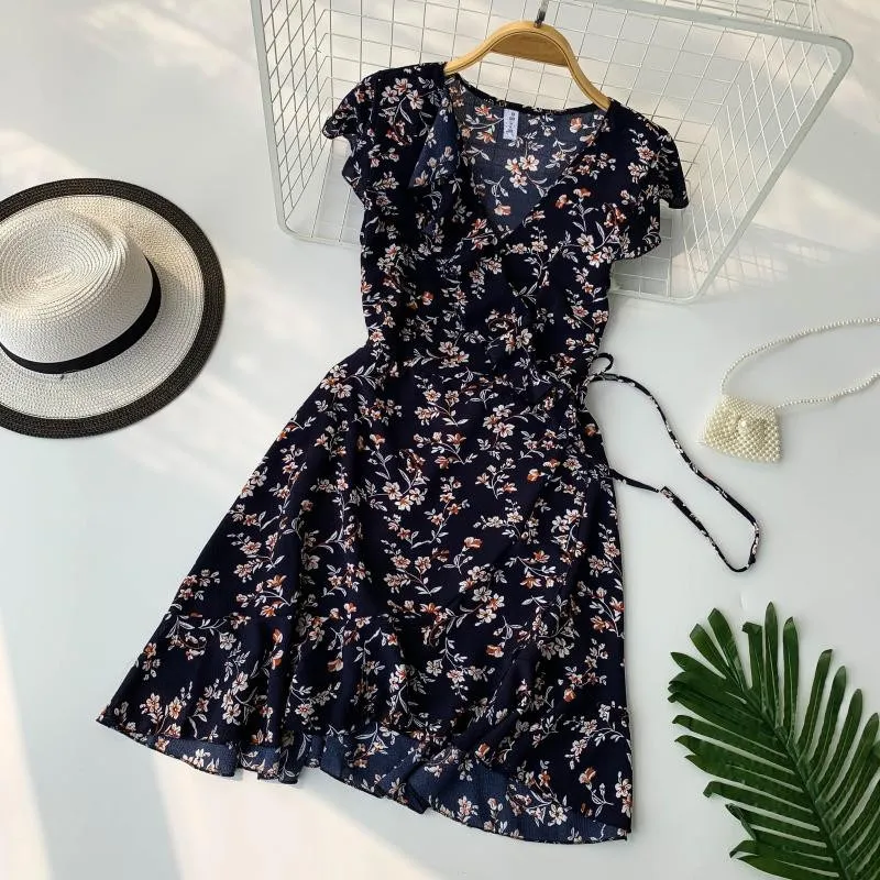 2019 Summer New Chiffon Bohemian Dress Women Empire Ruffle Mini Polka Dot Dress Ruffles Holiday Casual Beach Dresses
2019 Summer New Chiffon Bohemian Dress Women Empire Ruffle Mini Polka Dot Dress Ruffles Holiday Casual Beach Dresses
