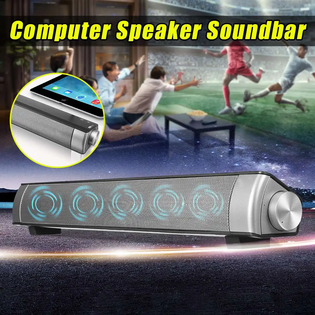 Home Design Wireless bluetooth Soundbar Stereo Speaker TV Home Theater TF USB Sound Bar White
Home Design Wireless bluetooth Soundbar Stereo Speaker TV Home Theater TF USB Sound Bar White