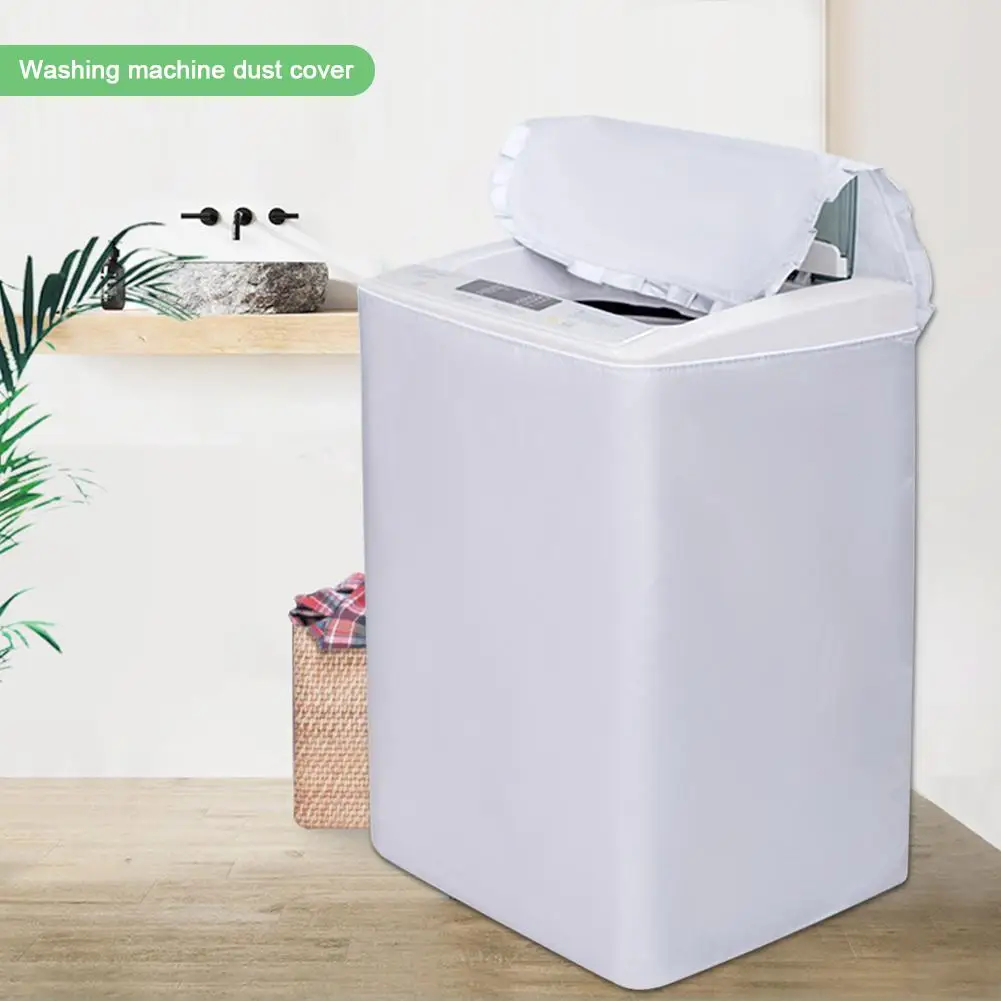 Waterproof Washing Machine Dust Cover Solid White Automatic Sunscreen Open Dust Cover Lace Freely Adjustable Home Cleaning Cover
Waterproof Washing Machine Dust Cover Solid White Automatic Sunscreen Open Dust Cover Lace Freely Adjustable Home Cleaning Cover