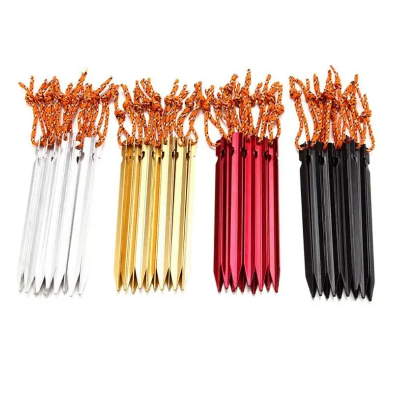 4pcs/set 18cm Aluminium Alloy Tent Peg Nail 700I Stake Rope for Tent Accessories Outdoor Camping Hiking Equipment Nails Peg
4pcs/set 18cm Aluminium Alloy Tent Peg Nail 700I Stake Rope for Tent Accessories Outdoor Camping Hiking Equipment Nails Peg