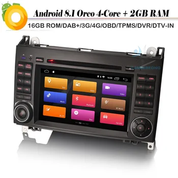 DAB+ Android 8.1 Autoradio Sat Navi WiFi 4G DVR Car GPS Navigation Player for Mercedes Classe A/B W169 W245 Sprinter Viano Vito
DAB+ Android 8.1 Autoradio Sat Navi WiFi 4G DVR Car GPS Navigation Player for Mercedes Classe A/B W169 W245 Sprinter Viano Vito