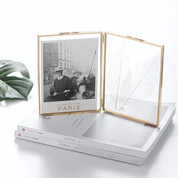 Folded Double-Sided Glass Metal Photo Frame, Botanical Specimen Holder, Electroplated Gold-Covered Display Stand
Folded Double-Sided Glass Metal Photo Frame, Botanical Specimen Holder, Electroplated Gold-Covered Display Stand