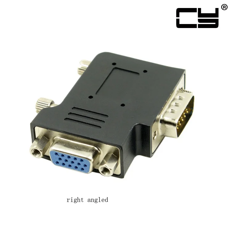 VGA SVGA Male 15 Pin Right Angled 90 Degree to Female Vertical Flat Extension Adapter Converter Black Socket
VGA SVGA Male 15 Pin Right Angled 90 Degree to Female Vertical Flat Extension Adapter Converter Black Socket
