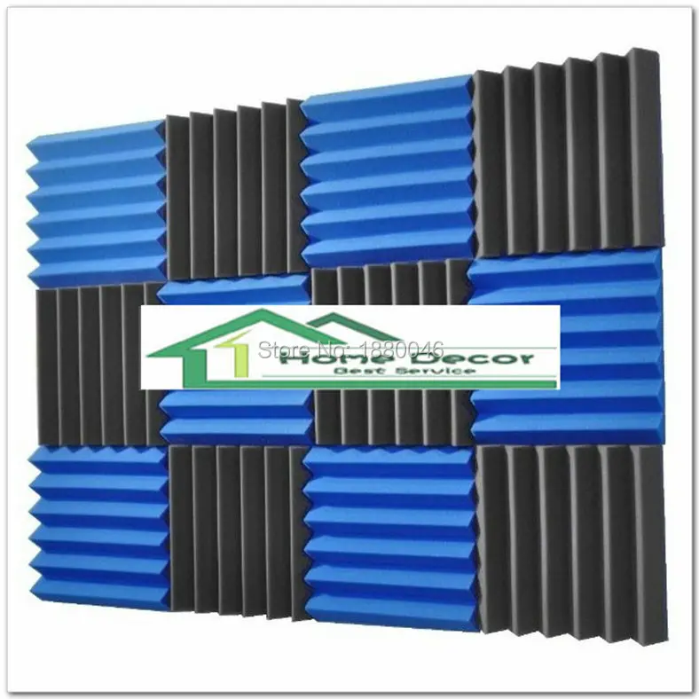 High Density Retardant Blue color 12 pieces 11.8" x 11.8" Wedge Tile Studio Sound Absorbing Panel Acoustic Foam Treatment
High Density Retardant Blue color 12 pieces 11.8" x 11.8" Wedge Tile Studio Sound Absorbing Panel Acoustic Foam Treatment