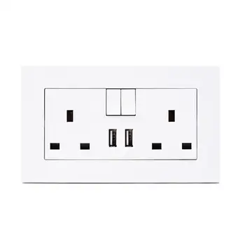110V-250V British 13a Three-hole Switch Socket Panel 5 Colors Household Simple Square Plug British Standard Socket Panel 1PC
110V-250V British 13a Three-hole Switch Socket Panel 5 Colors Household Simple Square Plug British Standard Socket Panel 1PC