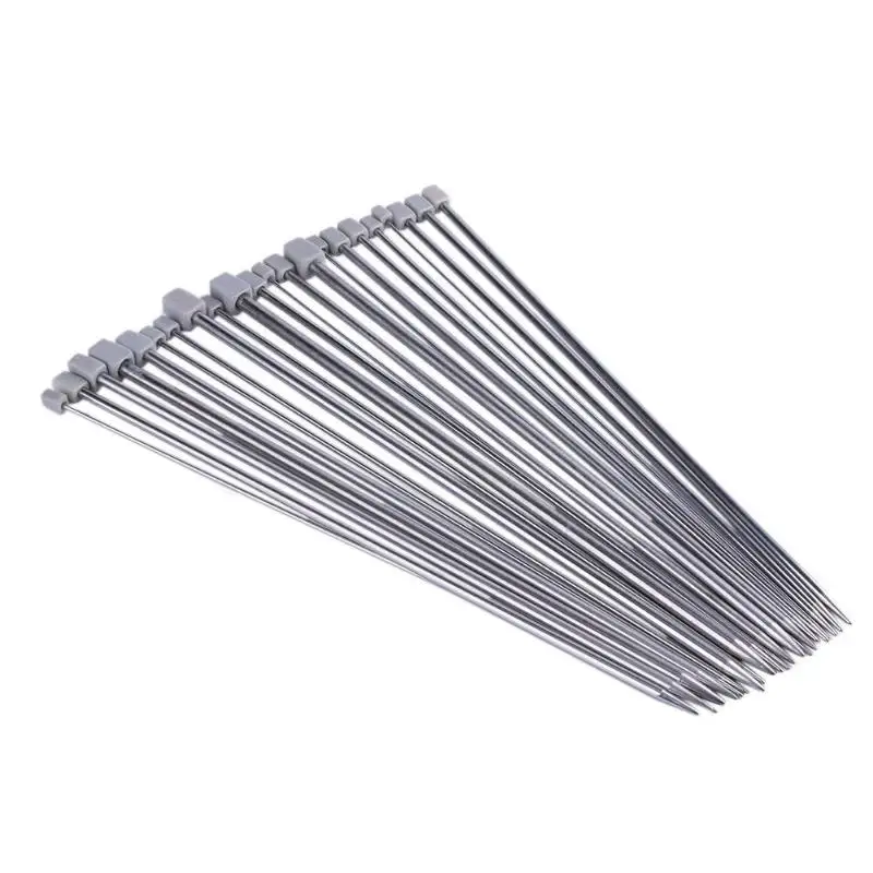 11 Sizes Stainless Steel Knitting Needles Practical Single Pointed Knitting Sweater Tools Household Sewing Suppliers Accessories
11 Sizes Stainless Steel Knitting Needles Practical Single Pointed Knitting Sweater Tools Household Sewing Suppliers Accessories