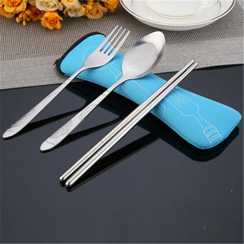Portable Travel Camping Cutlery Fork Spoon kit Picnic Tool Set Tableware Spoon Fork Chopsticks With Storage Bag Free Ship
Portable Travel Camping Cutlery Fork Spoon kit Picnic Tool Set Tableware Spoon Fork Chopsticks With Storage Bag Free Ship