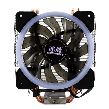 SNOWMAN LED CPU Cooler Master 5 Direct Contact Heatpipes freeze Tower Cooling System CPU Cooling Fan with PWM Fans
SNOWMAN LED CPU Cooler Master 5 Direct Contact Heatpipes freeze Tower Cooling System CPU Cooling Fan with PWM Fans