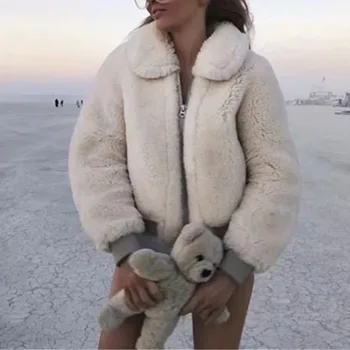 2018 White Faux Fur Coats Long Sleeve Thicken Warm Winter Jackets Coats Women Fashion Solid Streetwear Cardigans Outerwears
2018 White Faux Fur Coats Long Sleeve Thicken Warm Winter Jackets Coats Women Fashion Solid Streetwear Cardigans Outerwears