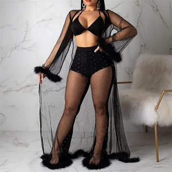 Women Sequins Bikini Cover Up Summer Lace Crochet Bikini Swimwear Cover-Up Sexy Open Cardigan Long Maxi Beach Dress Bathing Suit
Women Sequins Bikini Cover Up Summer Lace Crochet Bikini Swimwear Cover-Up Sexy Open Cardigan Long Maxi Beach Dress Bathing Suit
