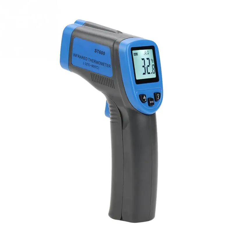 Handheld ST600 Infrared Thermometer Non-contact thermo meter Digital LCD thermometer IR Laser Temperature Gun Tester
Handheld ST600 Infrared Thermometer Non-contact thermo meter Digital LCD thermometer IR Laser Temperature Gun Tester