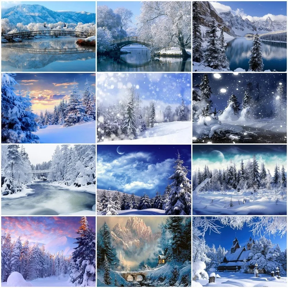 Huacan Diamond Embroidery Snow Scenery Picture By Rhinestones Beadwork Diamond Painting Full Square Landscape Mosaic Home Decor
Huacan Diamond Embroidery Snow Scenery Picture By Rhinestones Beadwork Diamond Painting Full Square Landscape Mosaic Home Decor