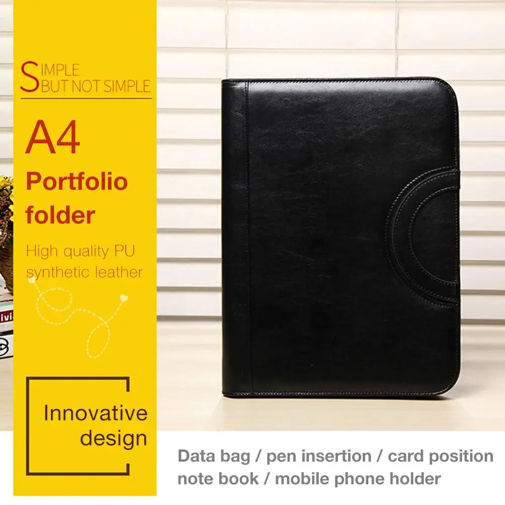 A4 Portable Multi-functional Folder Zipper Bag with Pages High Quality PU Leather For Notebook Tablet PC Mobile Phone Business
A4 Portable Multi-functional Folder Zipper Bag with Pages High Quality PU Leather For Notebook Tablet PC Mobile Phone Business