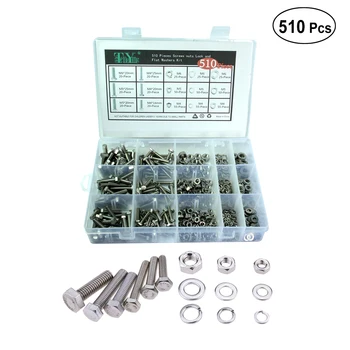 510pcs Screw Nut Set box Different Size Flat Hex Flat Gasket Lock Gasket for Fixed Spacing Locks Lamps Toy
510pcs Screw Nut Set box Different Size Flat Hex Flat Gasket Lock Gasket for Fixed Spacing Locks Lamps Toy