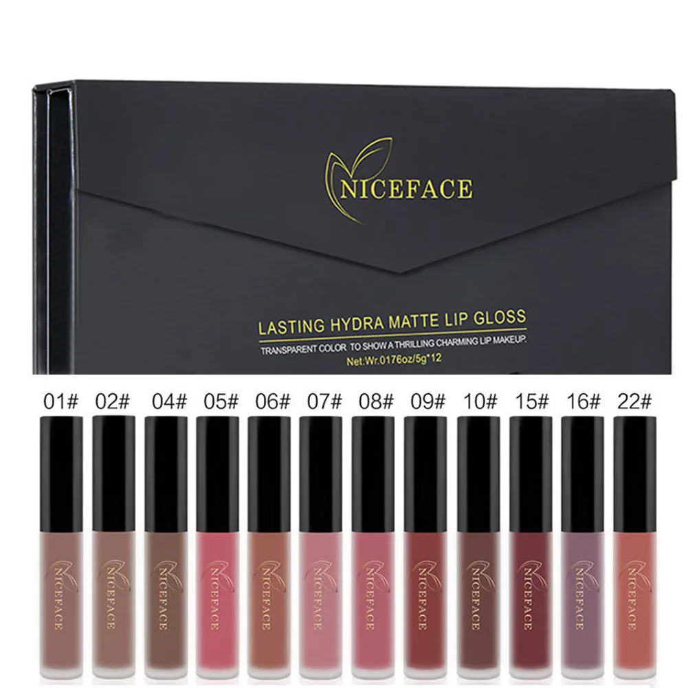 12 Colors Lip Gloss combination Set Waterproof Long Lasting Lipstick Matte Lip Gloss Makeup Cosmetics
12 Colors Lip Gloss combination Set Waterproof Long Lasting Lipstick Matte Lip Gloss Makeup Cosmetics
