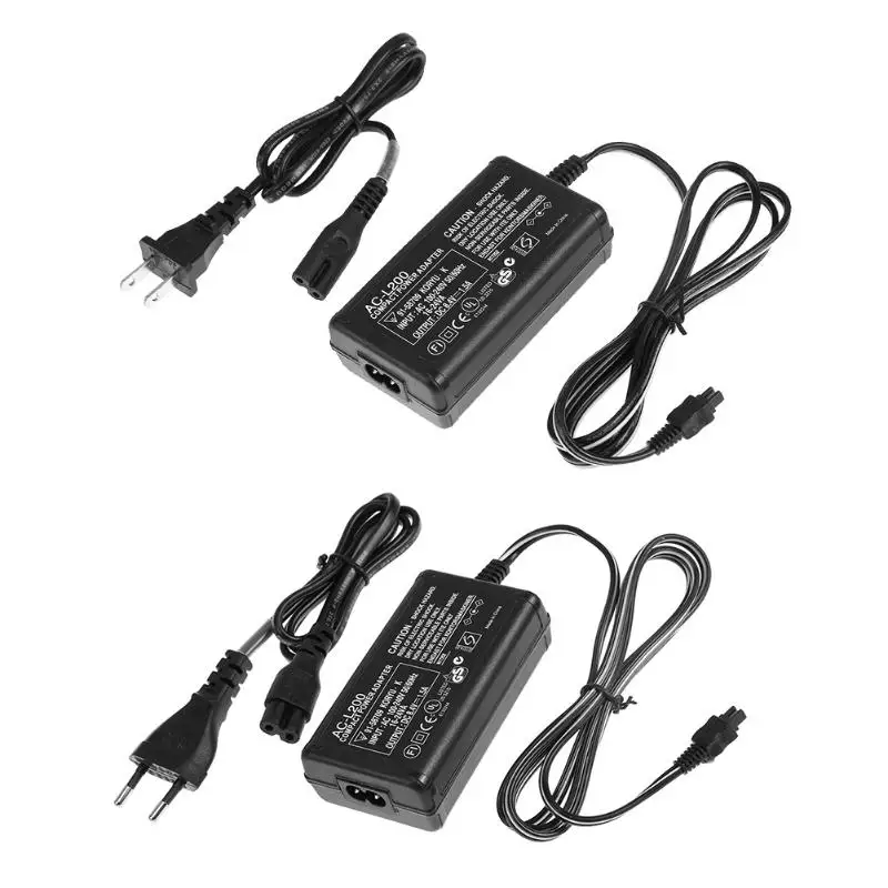 

100V-240V AC Power Adapter Camcorder Charger 8.4V 1.5-1.7A fast charging adaptor for Sony AC-L200 L25B Camera EU/US plug