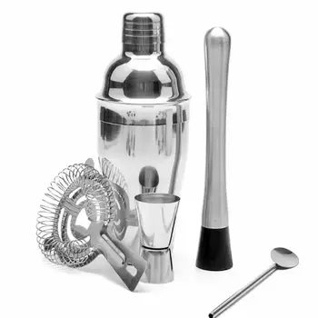 16pcs/set Stainless Steel Wine Mixer Liquor Red Wine Cocktail Shaker Ice Clip Bucket Stopper Martini Shaker for Bartender Drink
16pcs/set Stainless Steel Wine Mixer Liquor Red Wine Cocktail Shaker Ice Clip Bucket Stopper Martini Shaker for Bartender Drink