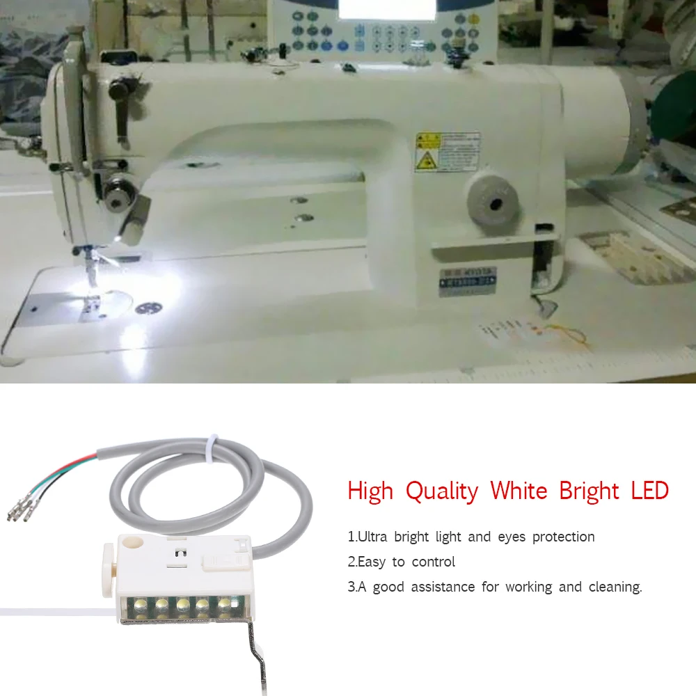 Portable Mini Work Lamp 5LED White Light Rotary Switch Sewing Machine Light for Workbench Lathe Drill Press Gray and Car Repair
Portable Mini Work Lamp 5LED White Light Rotary Switch Sewing Machine Light for Workbench Lathe Drill Press Gray and Car Repair