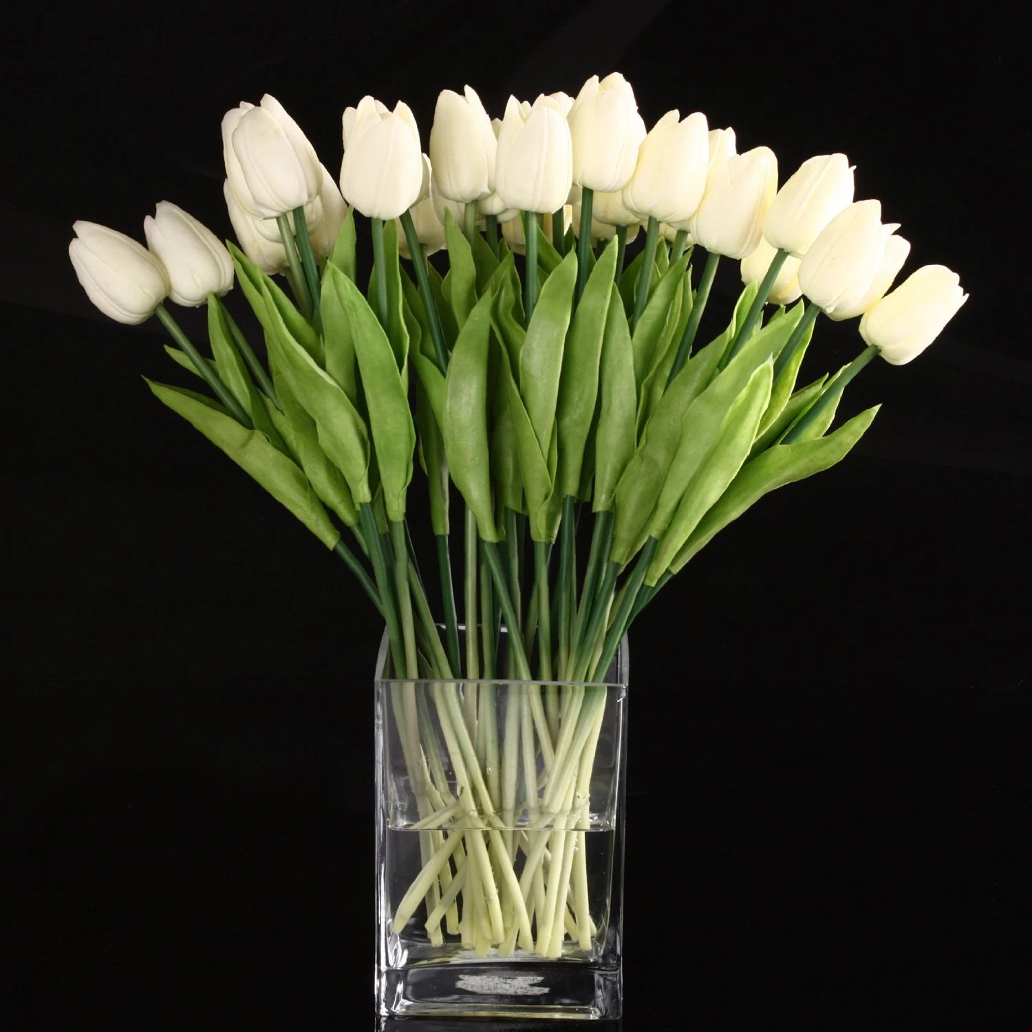 New-20pcs Тюльпан Цветок Латекс Настоящее прикосновение для свадебного декора
