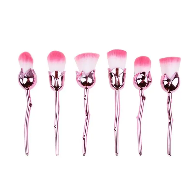 6pcs Makeup Brushes Cosmetic Rose Shape Brush Make Up Brush Professional Cosmetic Contour Shadow Eyeliner Face Beauty Tools
6pcs Makeup Brushes Cosmetic Rose Shape Brush Make Up Brush Professional Cosmetic Contour Shadow Eyeliner Face Beauty Tools