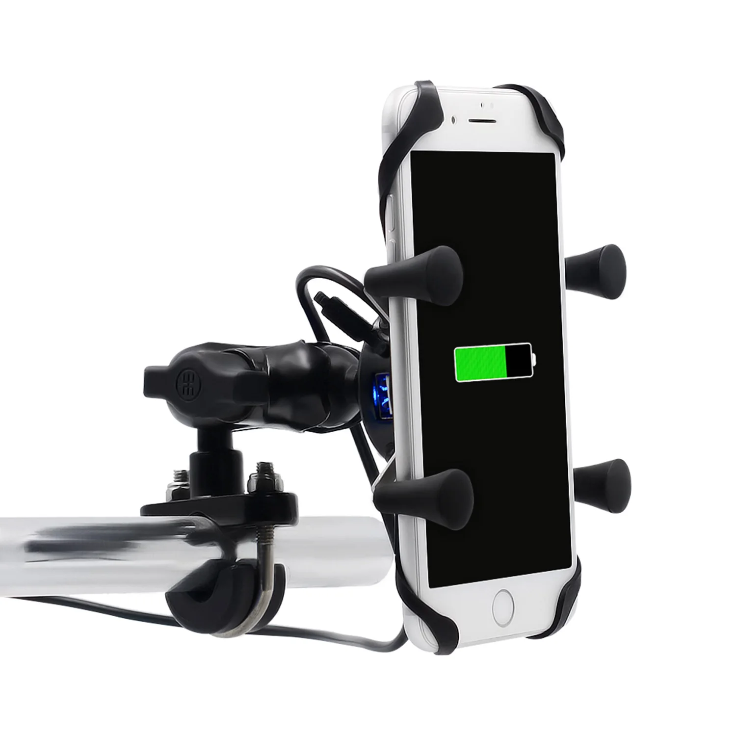 2 in 1 USB Universal Chargeable Motorcycle Phone Holder 360 Motorbike Universal Rotating Mount Mobile Rearview Mirro Phone Stand
2 in 1 USB Universal Chargeable Motorcycle Phone Holder 360 Motorbike Universal Rotating Mount Mobile Rearview Mirro Phone Stand