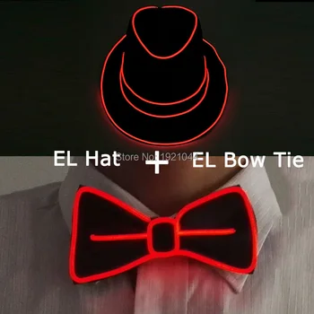 New Arrival Men Bow Tie + EL Glowing Hat Creatively EL Light Up Product Set Flashing Bow Tie + Glowing Hat Glow Party Decor
New Arrival Men Bow Tie + EL Glowing Hat Creatively EL Light Up Product Set Flashing Bow Tie + Glowing Hat Glow Party Decor