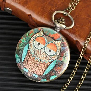 Lovely Owl Design Quartz Pocket Watch Retro Bronze Necklace Chain Steampunk Retro Fashion Pendant Clock Unisex Gift
Lovely Owl Design Quartz Pocket Watch Retro Bronze Necklace Chain Steampunk Retro Fashion Pendant Clock Unisex Gift