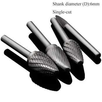 1pc 6mm Shank Tungsten Steel Burr Cutter Single-cut Grinding Carving Head Rotary File Router Bit For Metal Polishing F Type
1pc 6mm Shank Tungsten Steel Burr Cutter Single-cut Grinding Carving Head Rotary File Router Bit For Metal Polishing F Type