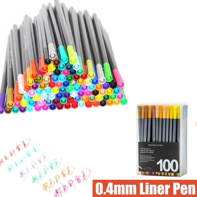 24/36/60/100 Colors 0.4mm Fine Tip Fineliner Pens Superfine Bright Colors Marker Pens Arts Drawing Writing Pen Hook Fiber Pen
24/36/60/100 Colors 0.4mm Fine Tip Fineliner Pens Superfine Bright Colors Marker Pens Arts Drawing Writing Pen Hook Fiber Pen