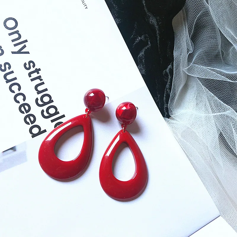 UJBOX Japanese Korean Red Resin Water Drop Earrings Women Wedding Party Statement Earrings Summer Beach No Piercing Earrings
UJBOX Japanese Korean Red Resin Water Drop Earrings Women Wedding Party Statement Earrings Summer Beach No Piercing Earrings