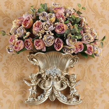 European Resin Wall Angel Vase Home Wall Hanging Mural Crafts Livingroom Fake Flower Pot Ornaments Wall Decoration Pendant Art
European Resin Wall Angel Vase Home Wall Hanging Mural Crafts Livingroom Fake Flower Pot Ornaments Wall Decoration Pendant Art