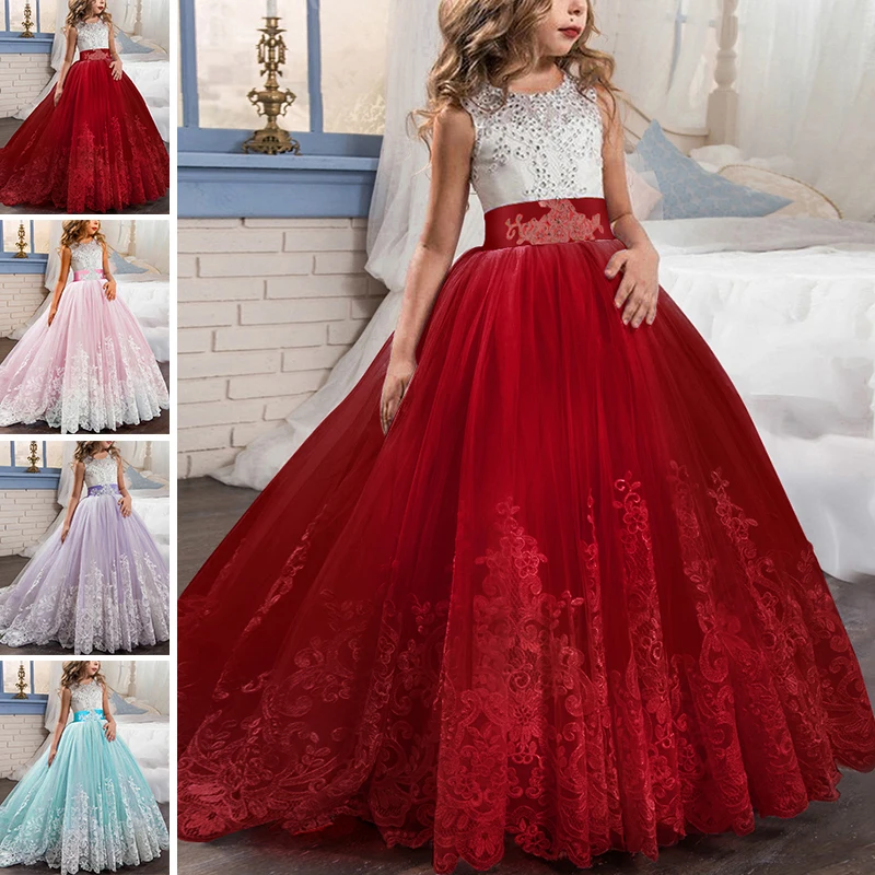 1*Dress 5-12Y Kid Girl Princess Lace Sleeveless Floor-Length Banquet Gown Party Tulle Dress
1*Dress 5-12Y Kid Girl Princess Lace Sleeveless Floor-Length Banquet Gown Party Tulle Dress